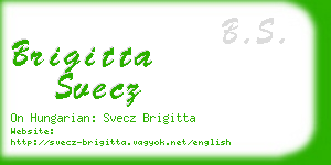 brigitta svecz business card
